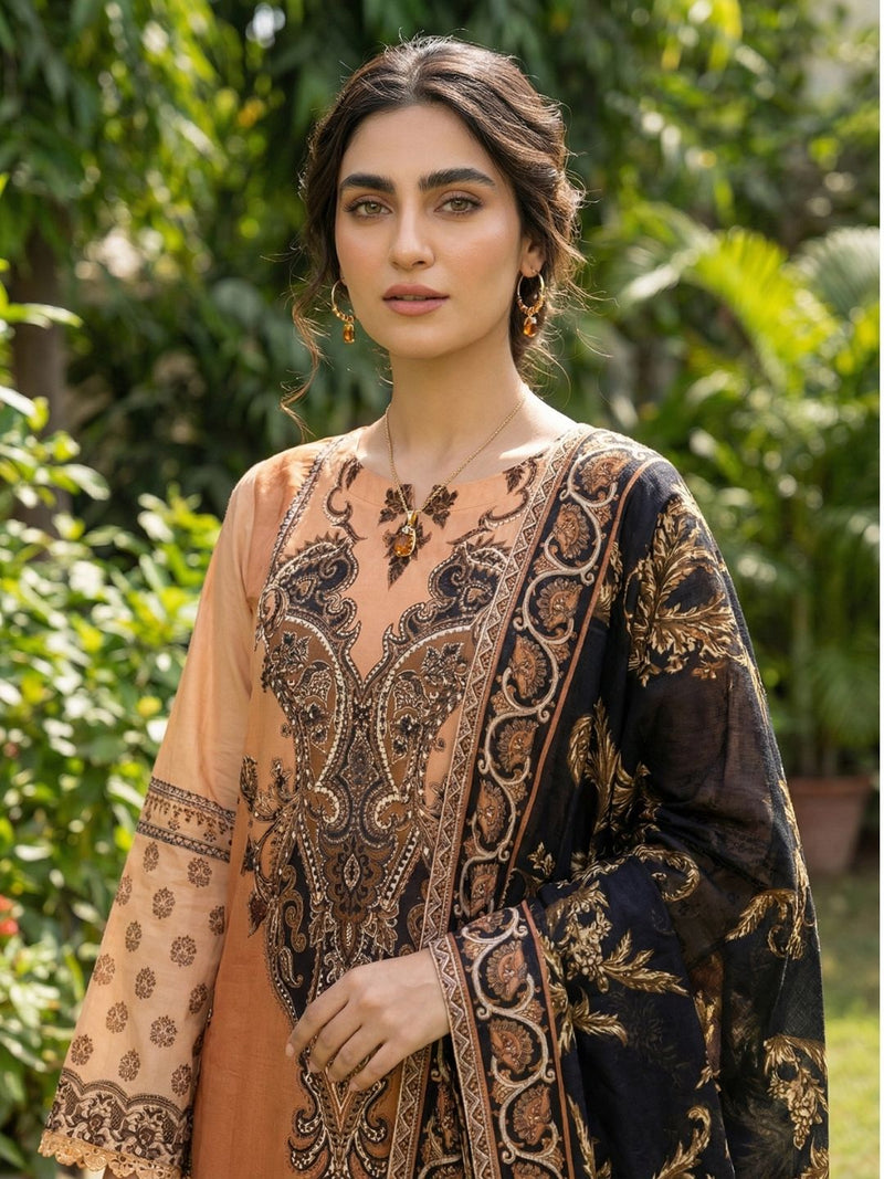 Lawn Unstitched 3pc Volume 2 - Bin Ghani