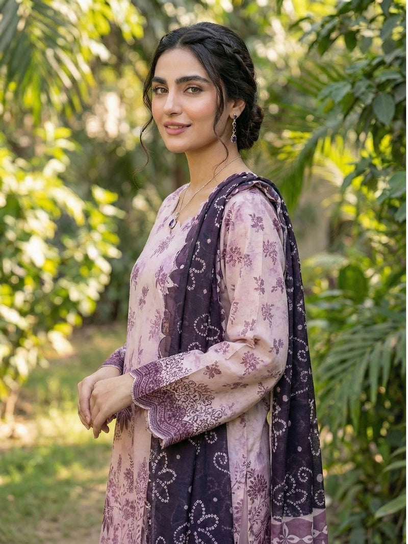 Lawn Unstitched 3pc Volume 2 - Bin Ghani